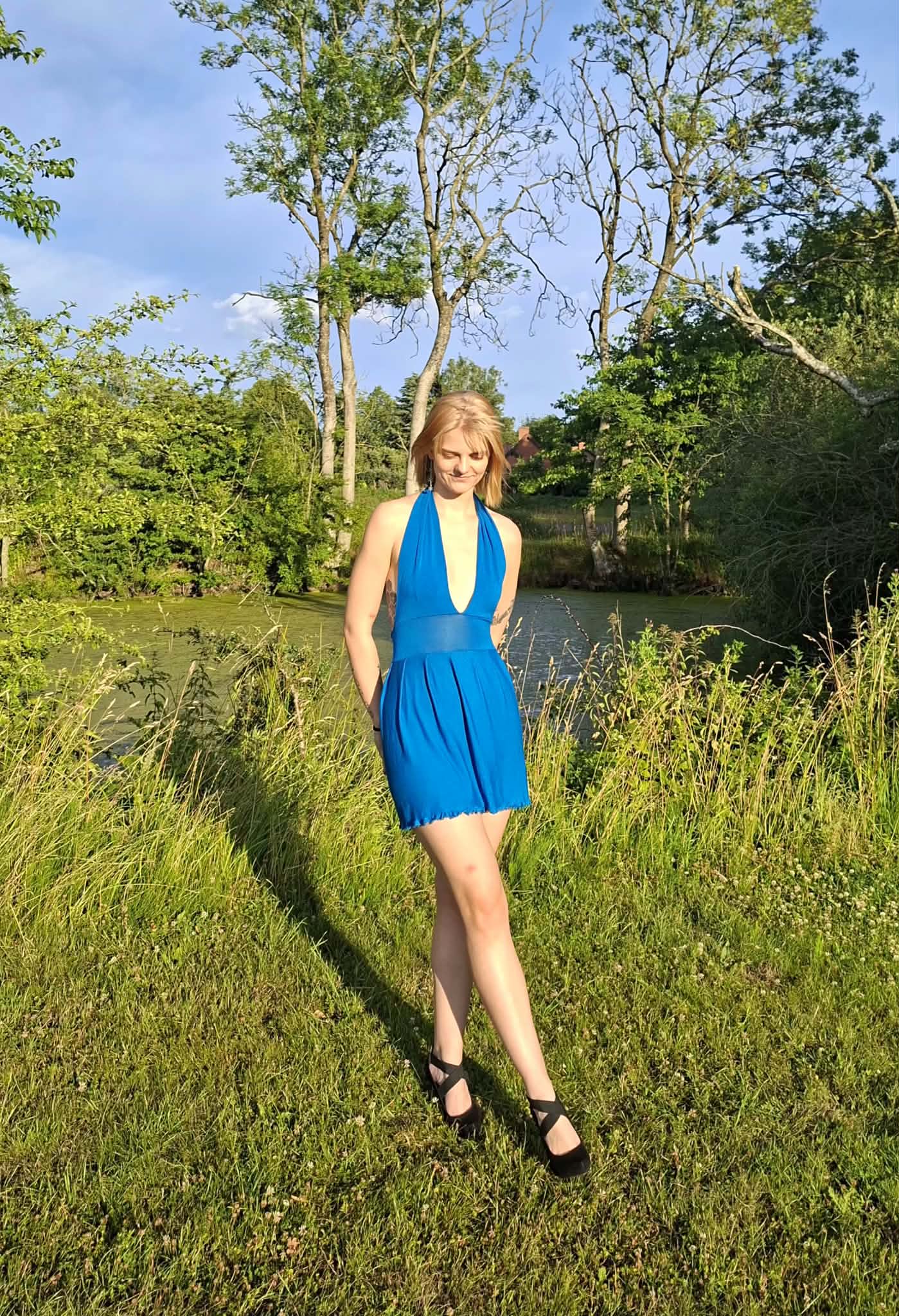 Blue summer dress