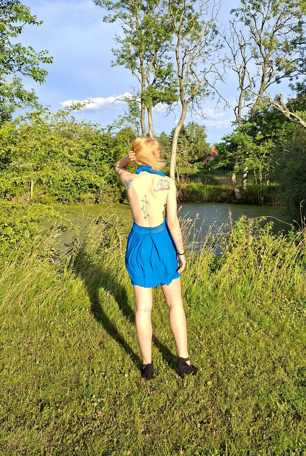 Blue summer dress
