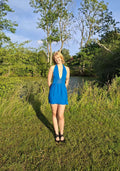 Blue summer dress