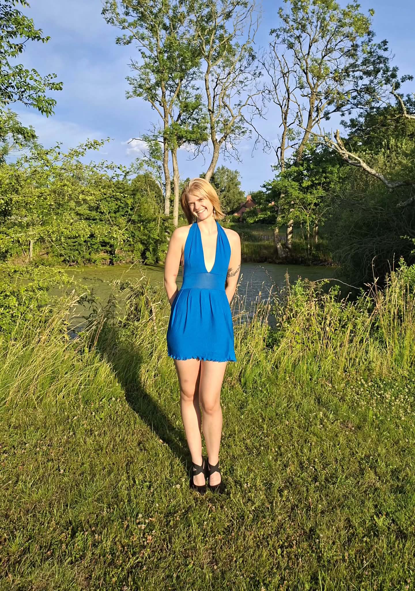 Blue summer dress