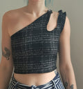 Asymetrical crop top