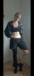 Asymmetrical pants with skirt